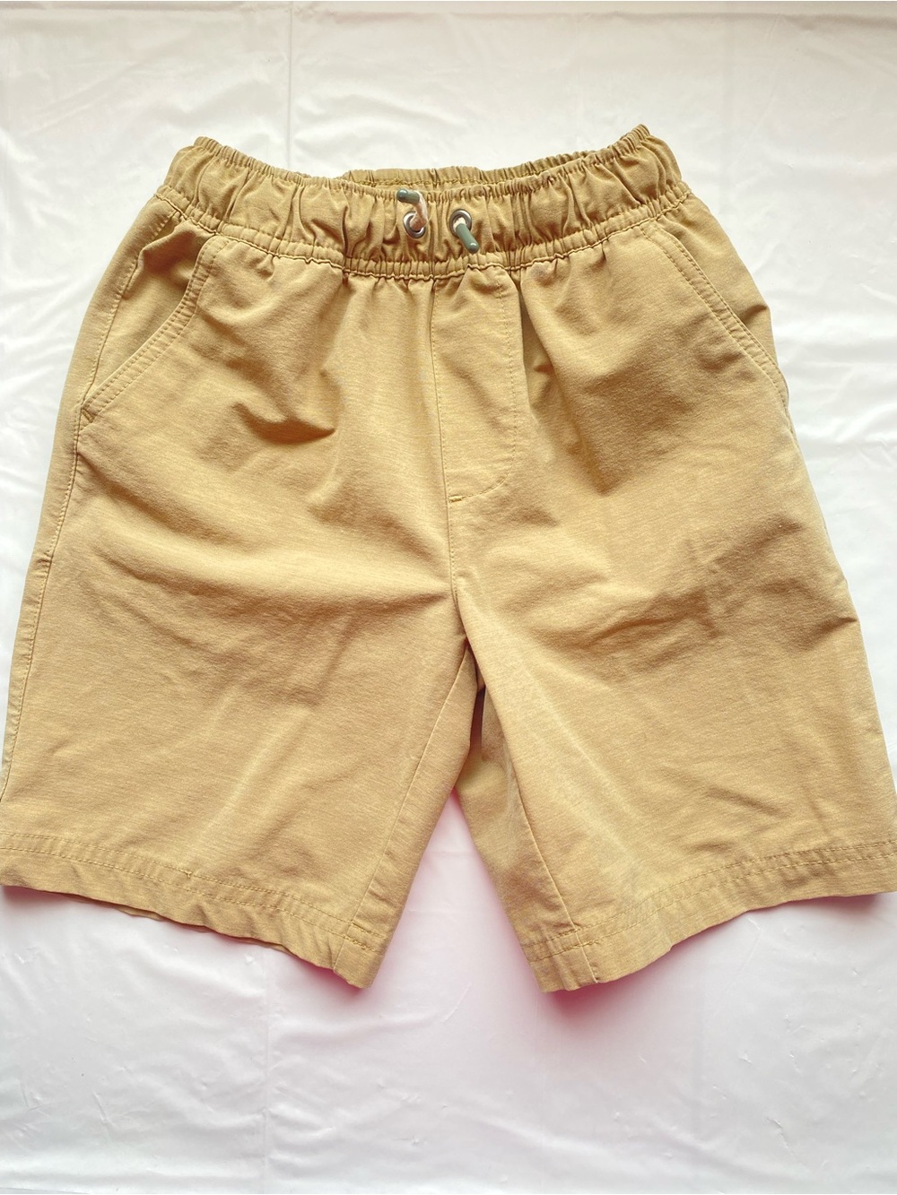 Bixby Nomad Boys Classic Hybrid Shorts Khaki Chino Pull On Play Pants Size 7